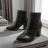 Damen Knöchel-Stiefel mit klobigem Blockabsatz